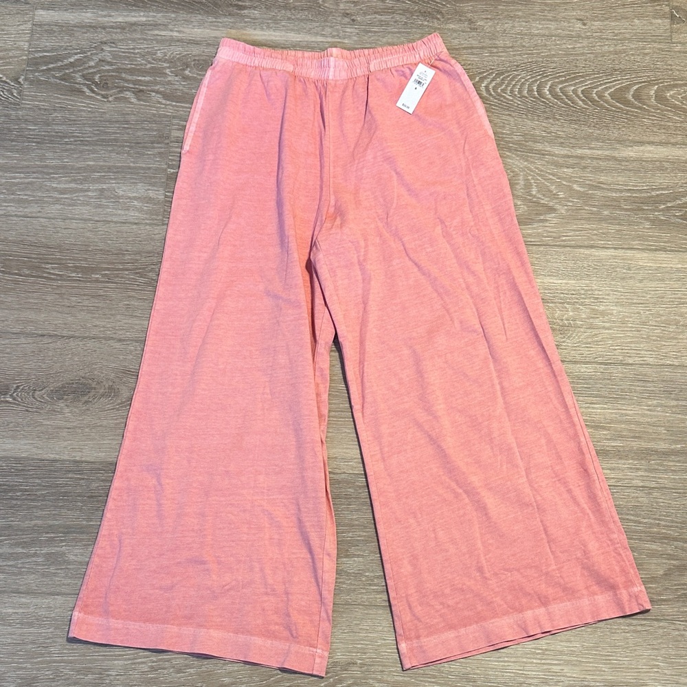 NWT GAP Coral Pink Elastic Waist Pants - Size S